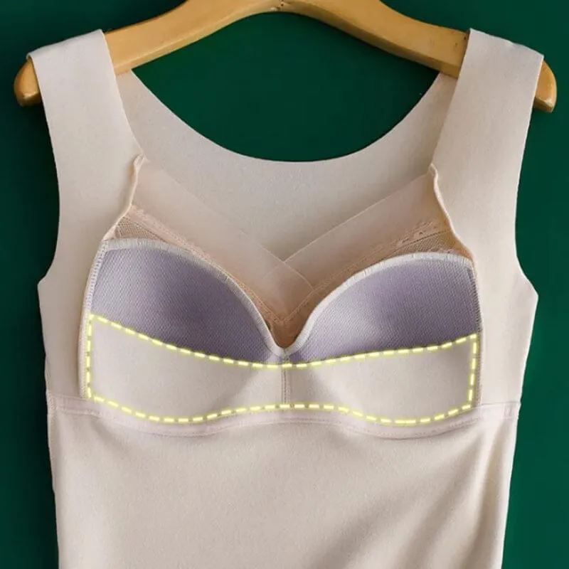 🔖2-in-1 Built-in Bra Thermal Underwear✅