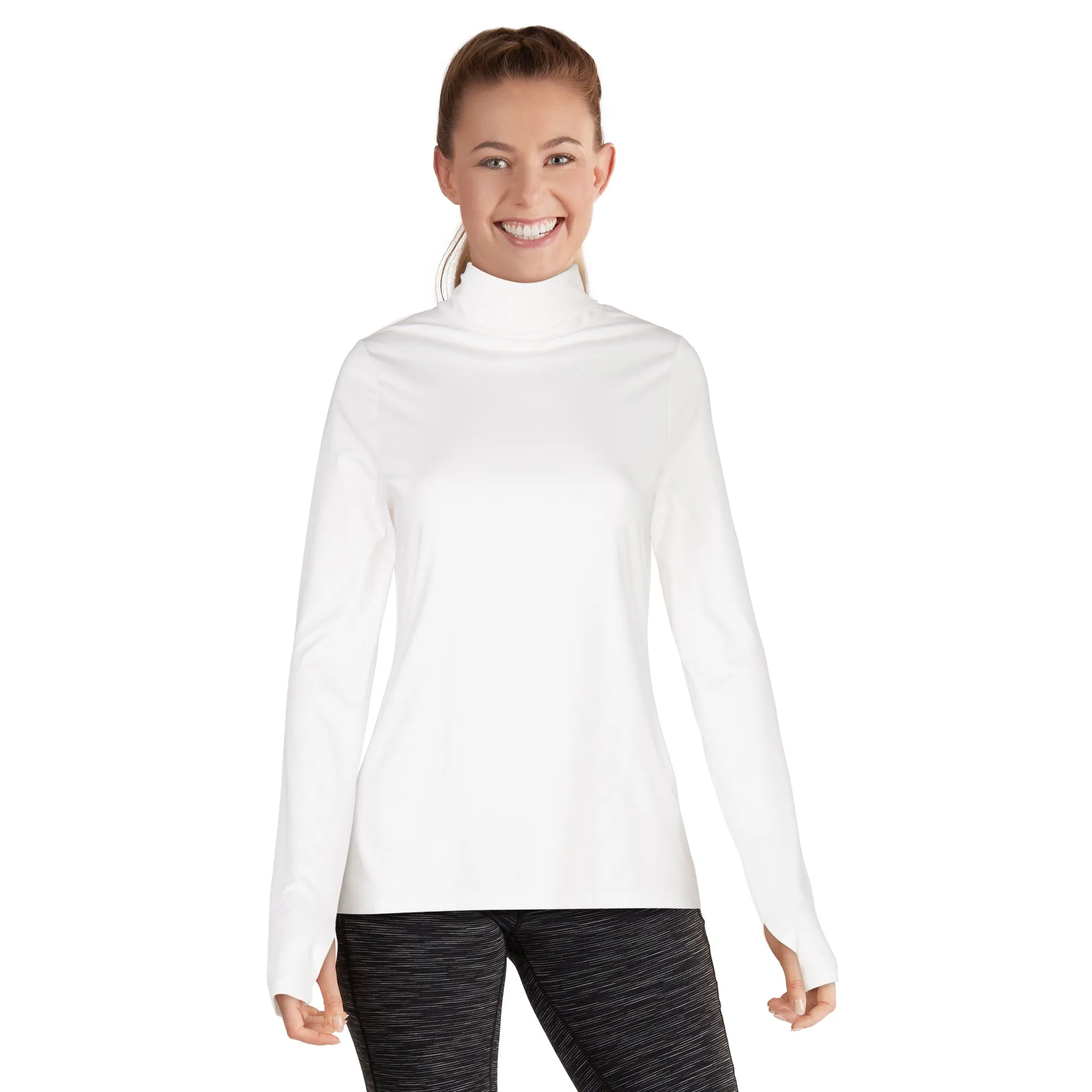 ACX Active Pink Women's Fitted Turtleneck