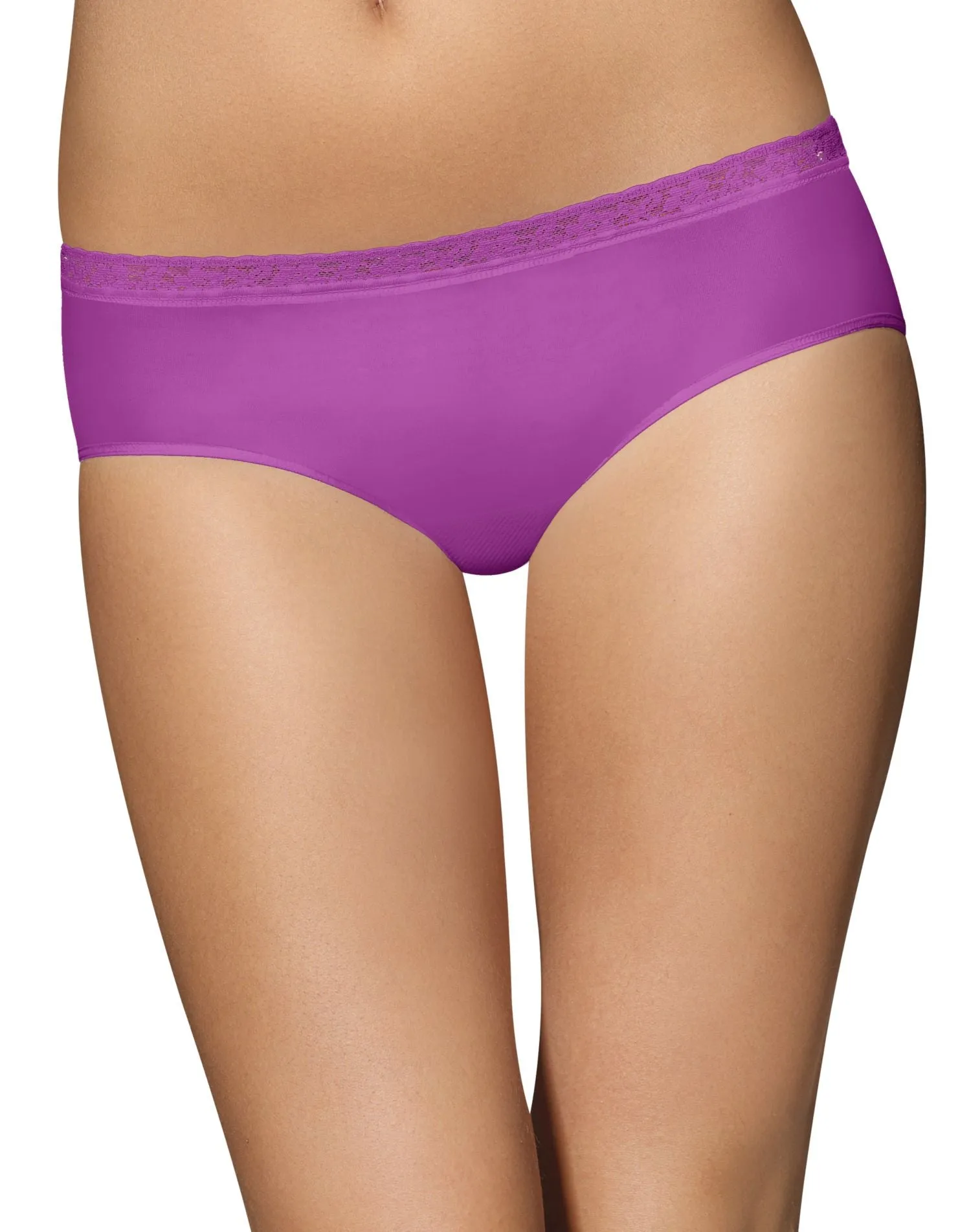 Bali Comfort Revolution Seamless Lace Hipster Panty