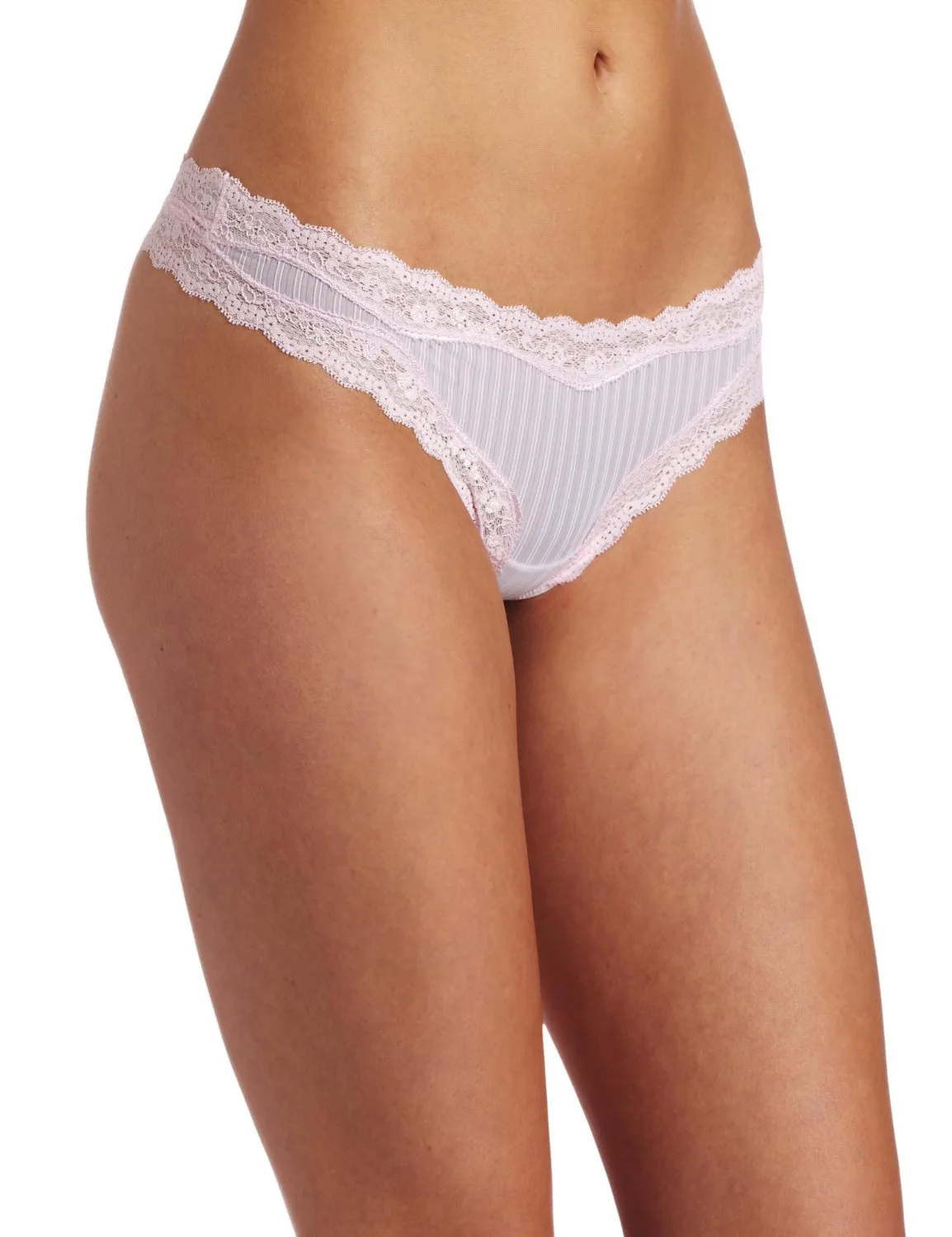 Barely There Women's Go Girlie Flirt Textured Microfiber Thong