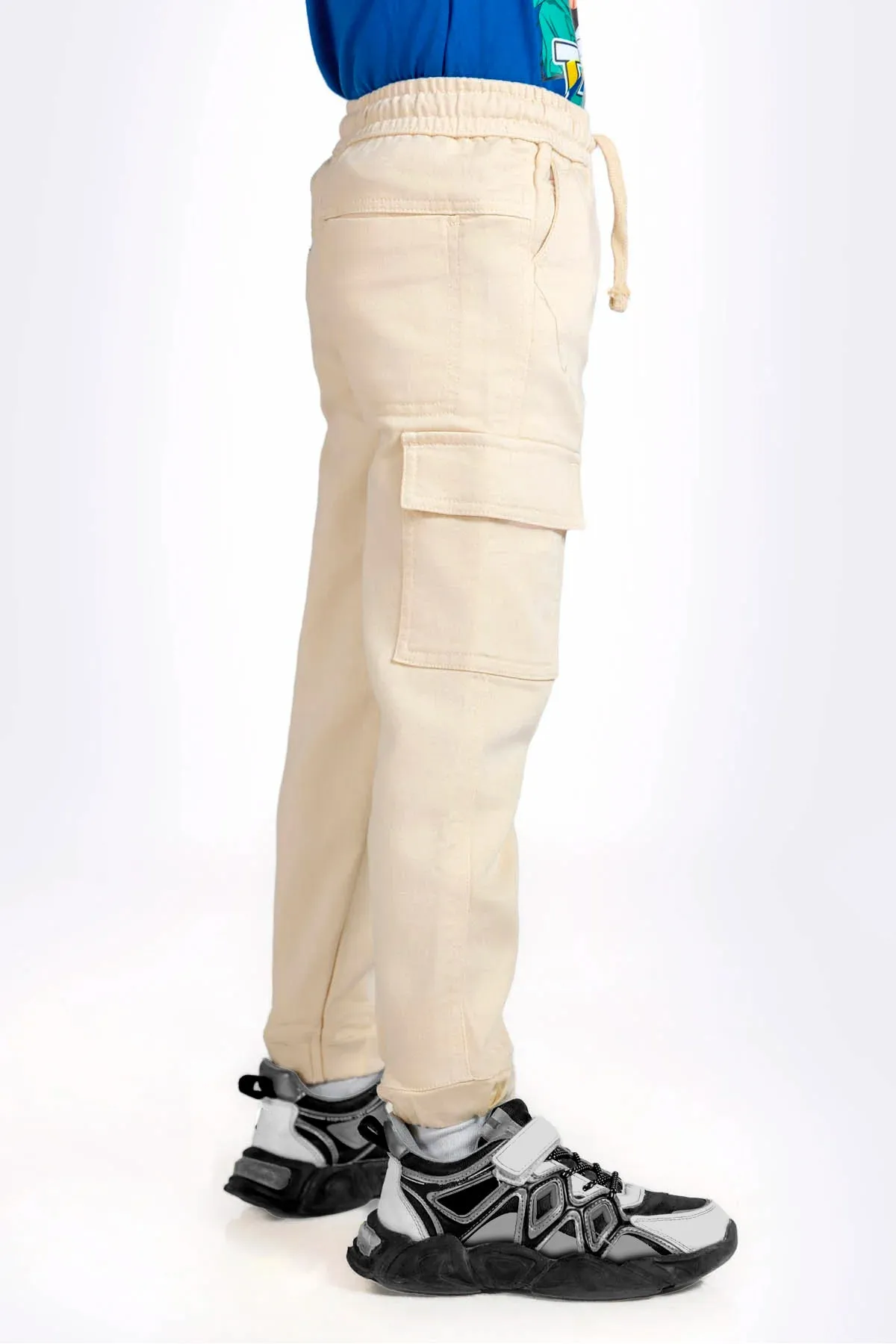 Cargo Jogger For Boy - Fog