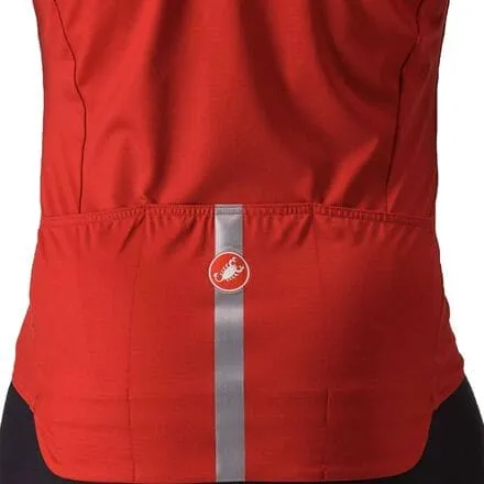 Castelli Men's Pro Thermal Mid Short Sleeve Jersey, Pompeian Red