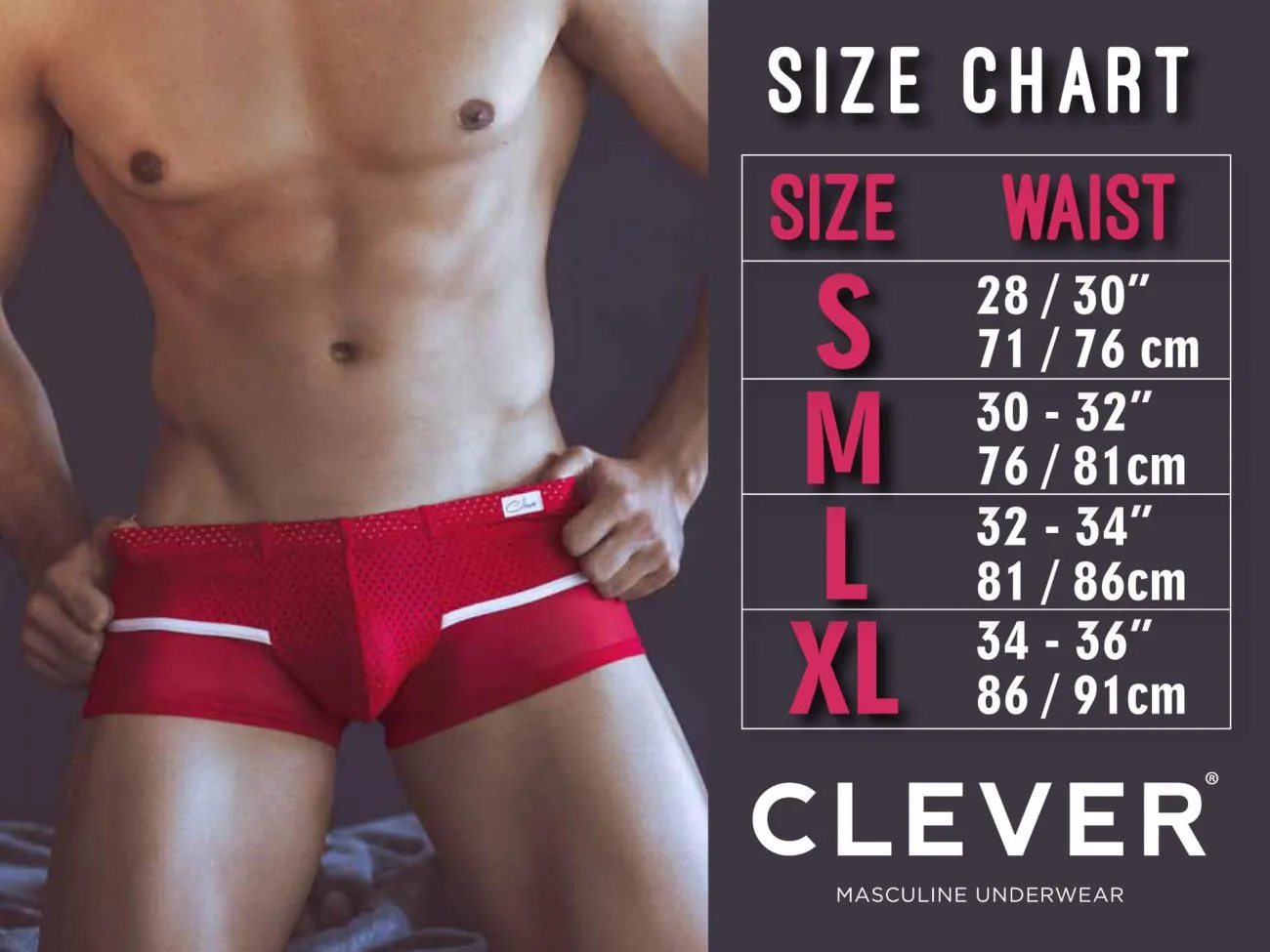 Clever 229924 2PK Australian Trunks Color Black-White