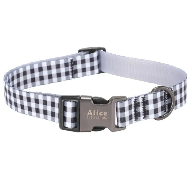 COZY JOY Dog Collar Personalized Nylon Pet Tag