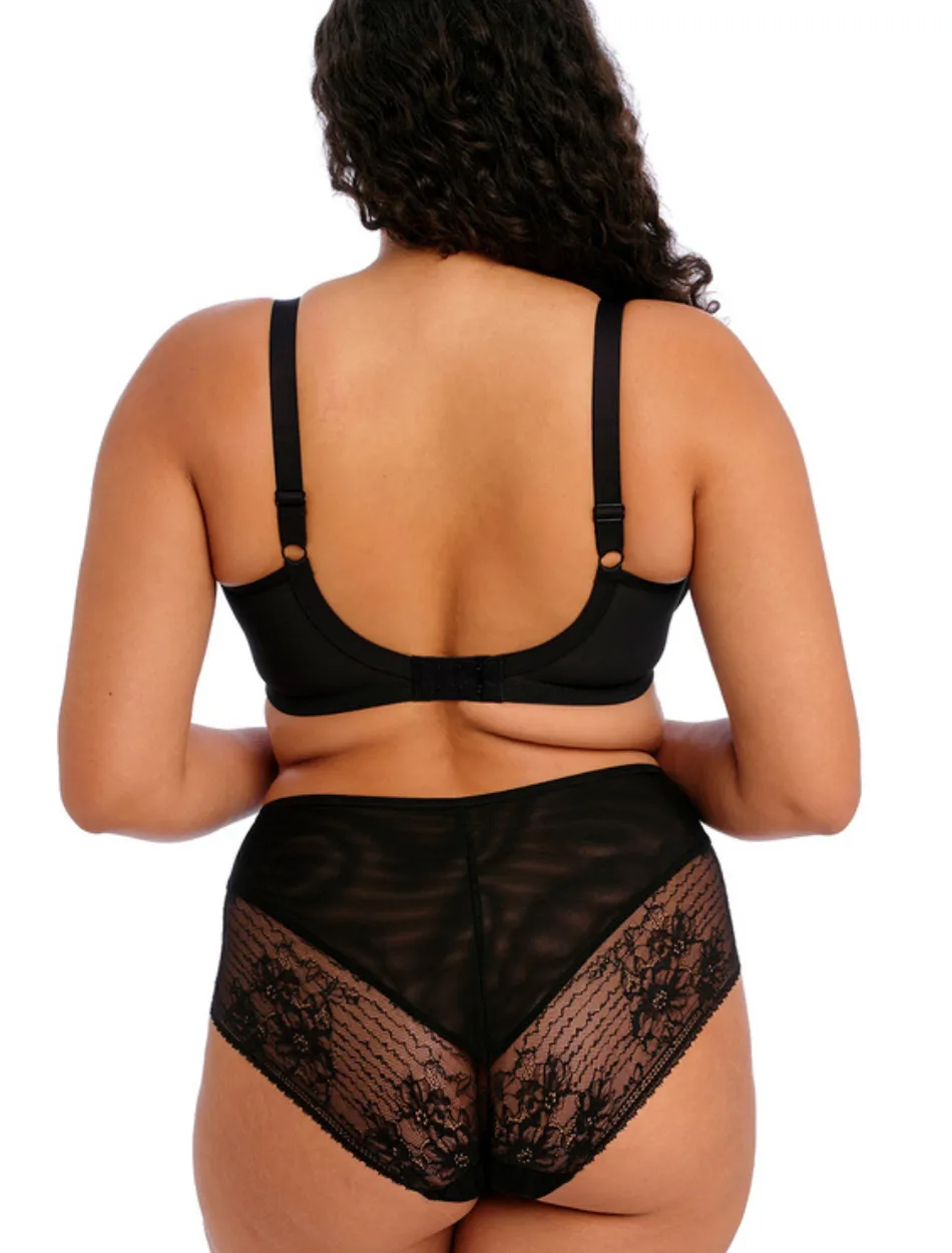 Elomi Kendra Bra Underwire Plunge Bra, Black | Black Elomi Plunge Bra | Elomi Plunge