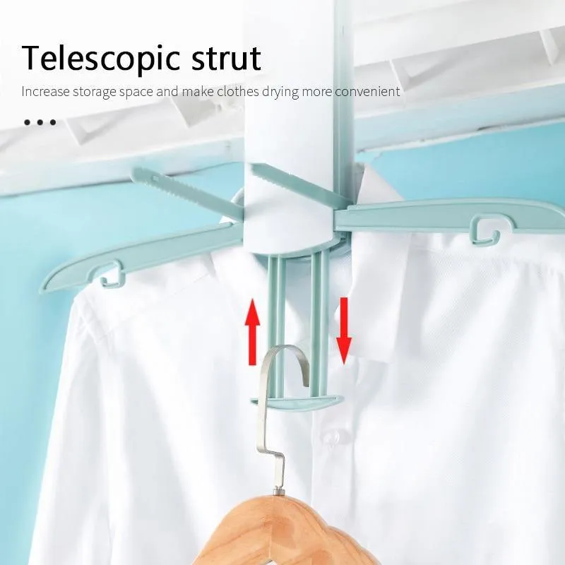 Foldable Air Conditioning Drying Hanger Rack