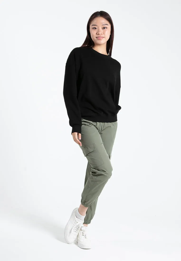 Forest Ladies Polyester Elastic Waisted Cargo Pants Women Casual Jogger Long Pants | Seluar Panjang Perempuan - 810494
