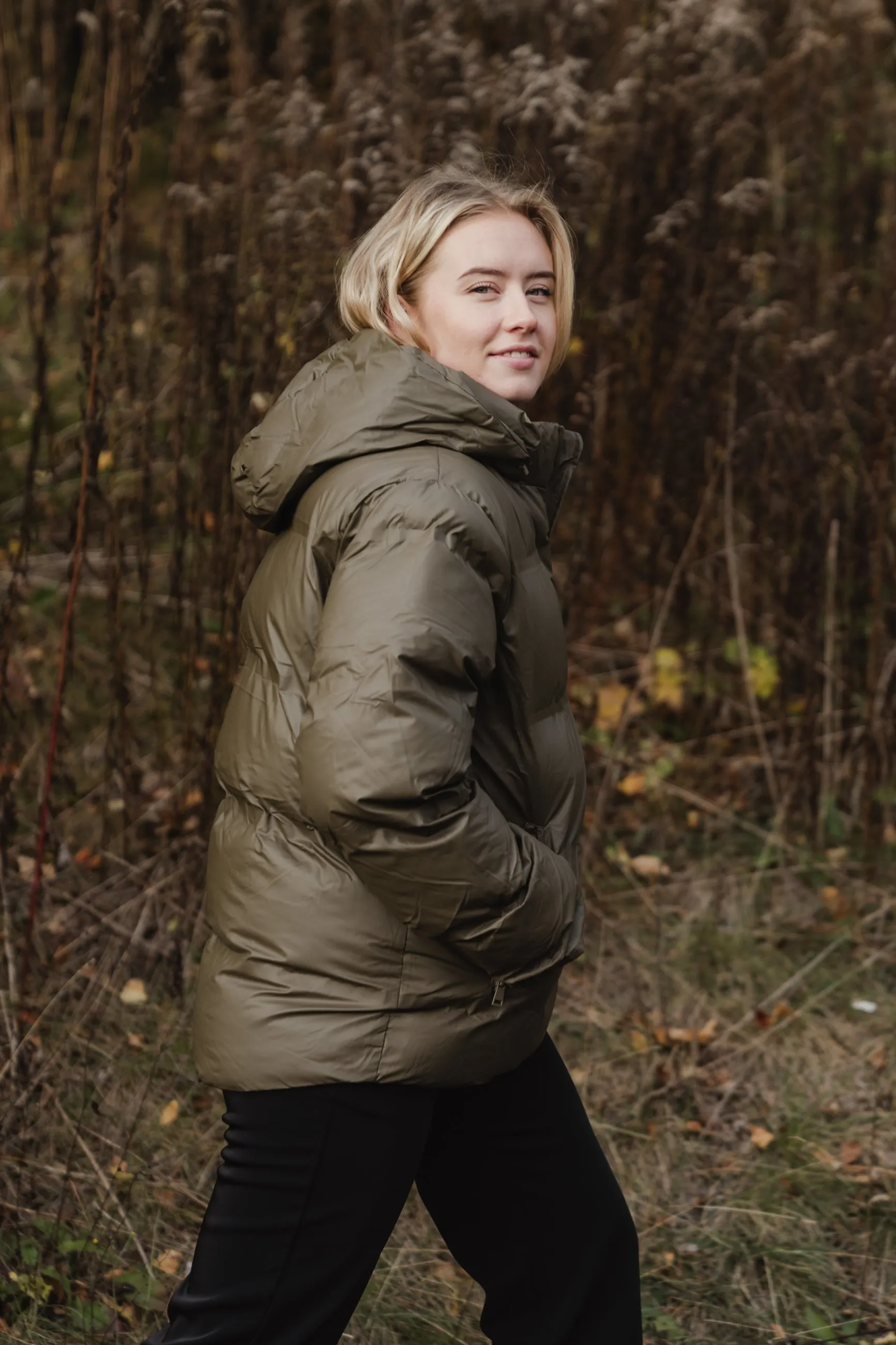 Fox C Puffer Jacket - Army