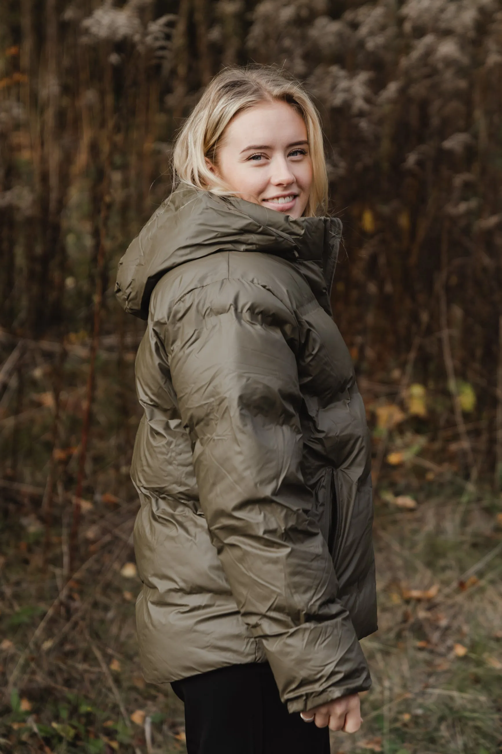 Fox C Puffer Jacket - Army