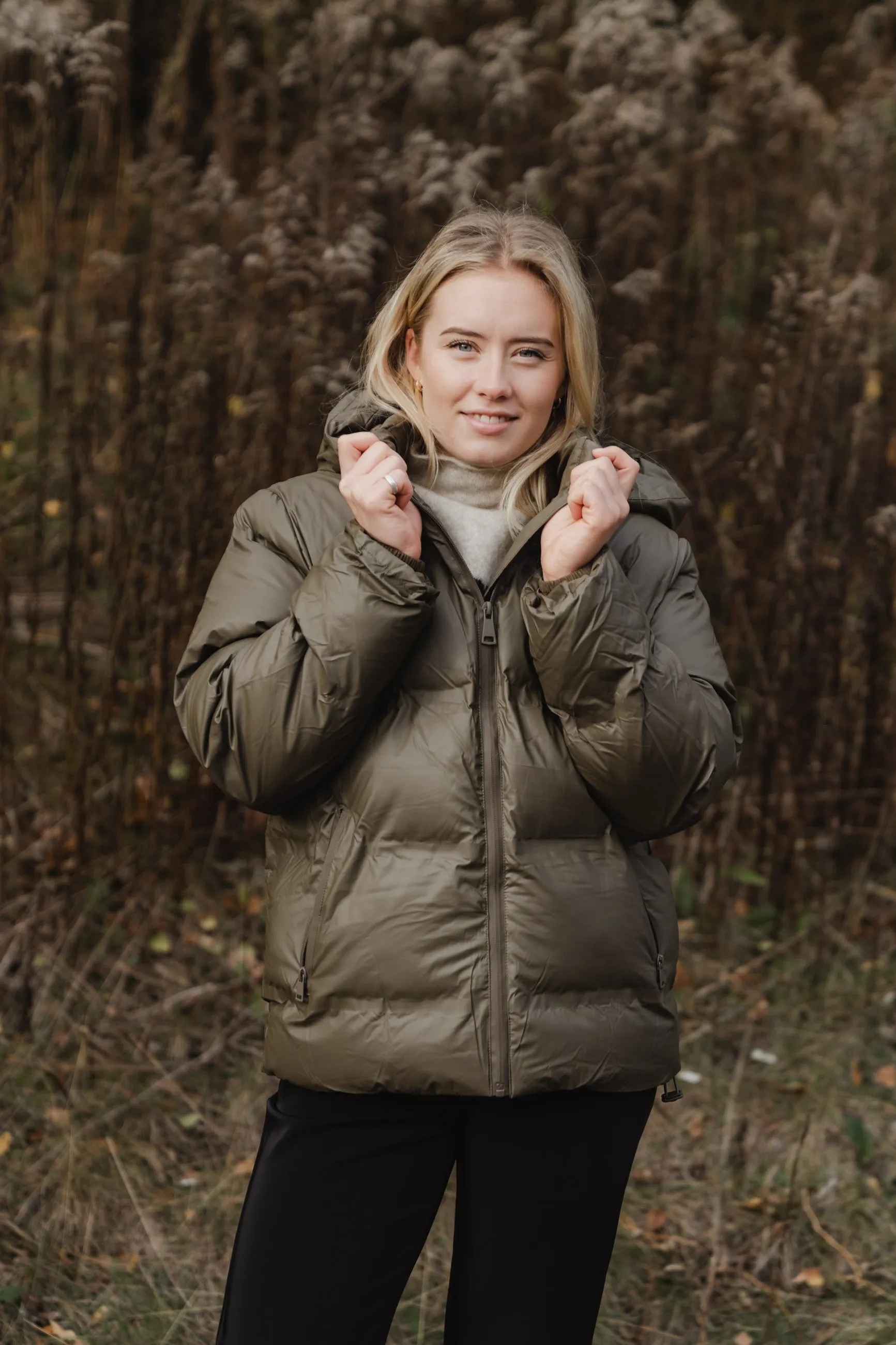 Fox C Puffer Jacket - Army