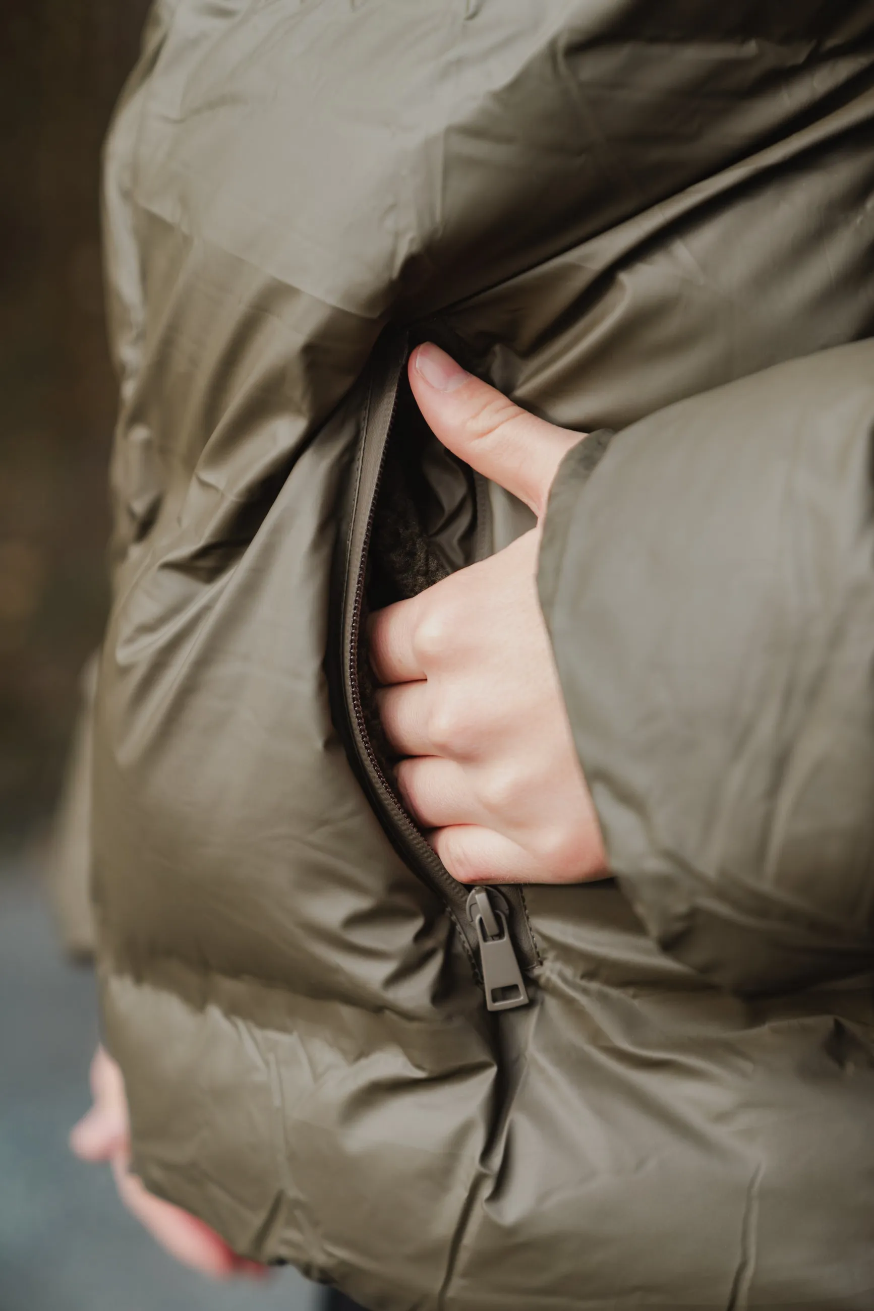 Fox C Puffer Jacket - Army