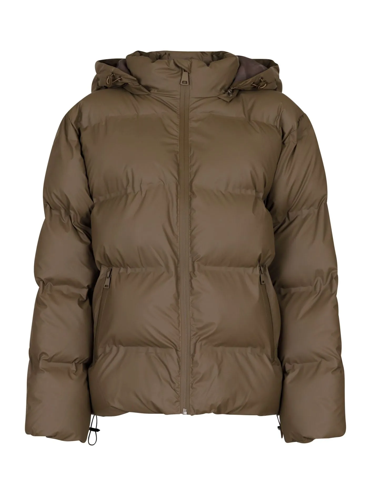 Fox C Puffer Jacket - Dark Taupe