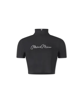 Georgette Turtleneck Cropped Tshirt