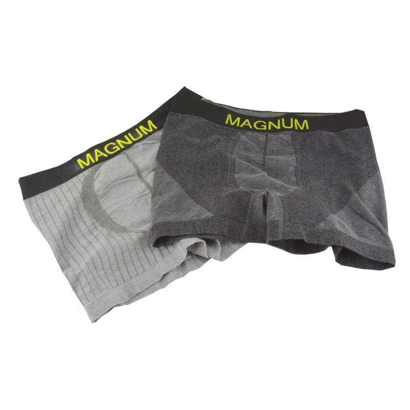 Men's Boxers, Cotton & Bamboo Charcoal Infused Low Rise Trunk Underwear (2 Pack)