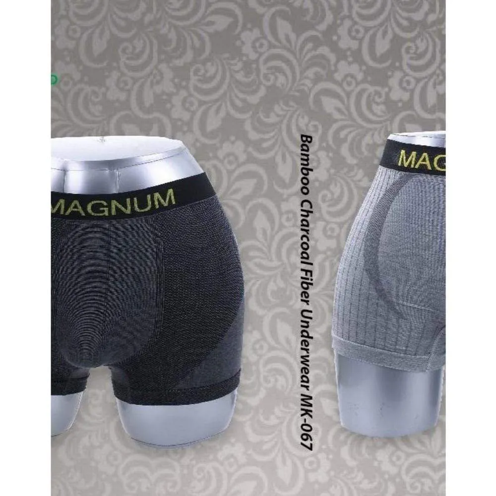 Men's Boxers, Cotton & Bamboo Charcoal Infused Low Rise Trunk Underwear (2 Pack)