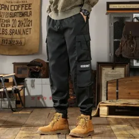 Men's Multi-Pocket Cargo Pants with Drawstring Waist | Perfect for All-Seasons Wear