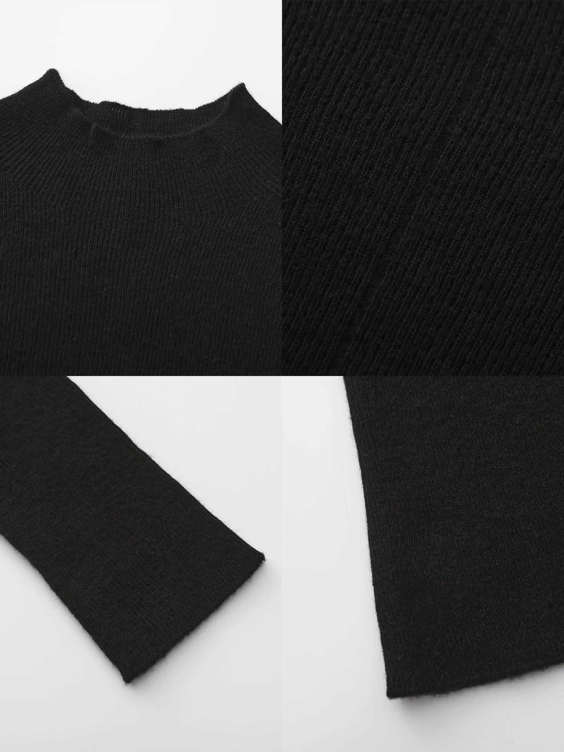 Merino Wool Turtleneck Knitwear Jumper