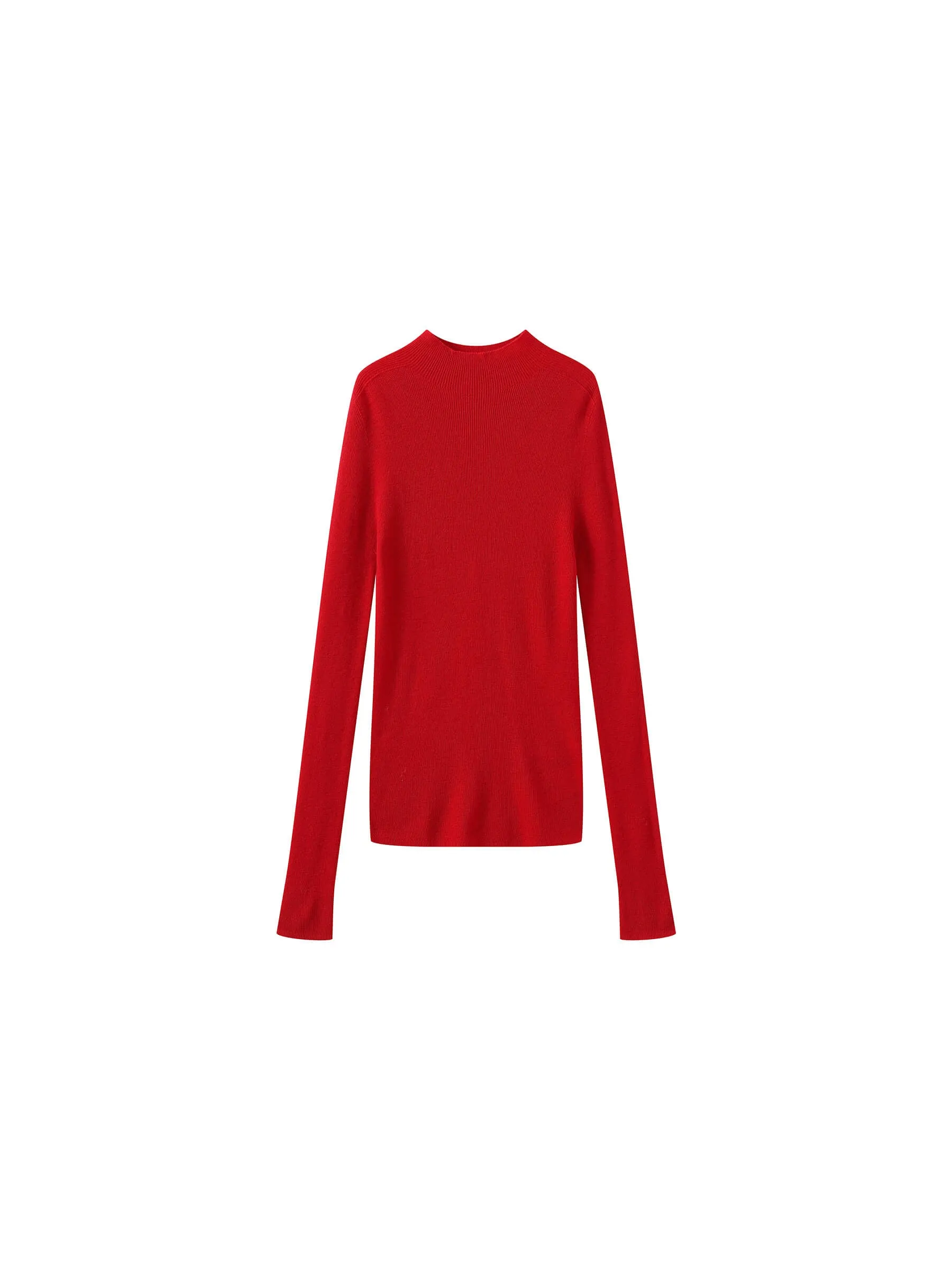 Merino Wool Turtleneck Knitwear Jumper