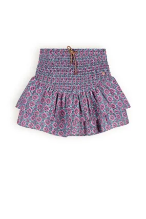 NoNo Nami smocked layered skirt