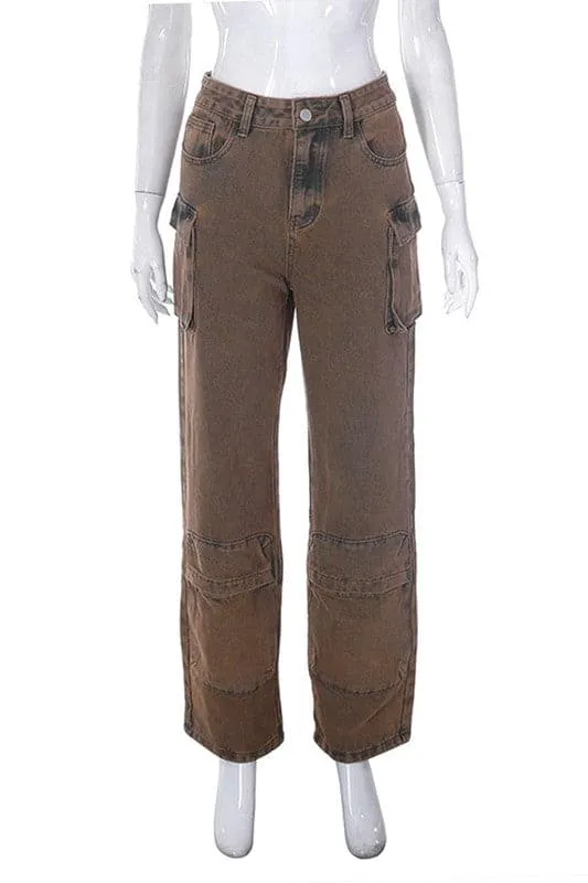 PA432 Straight Denim Long Pants