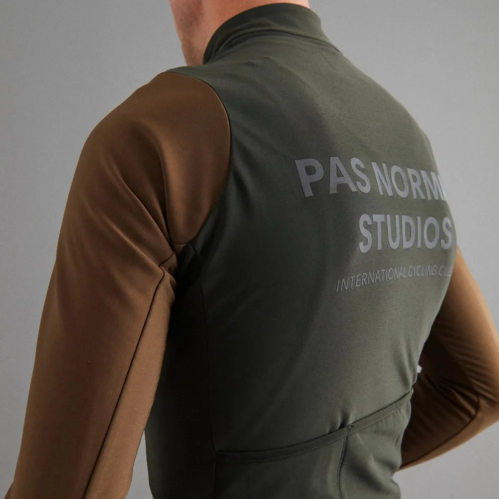 PAS NORMAL STUDIOS Mechanism Thermal Long Sleeve Jersey - Dark Olive/Army Brown