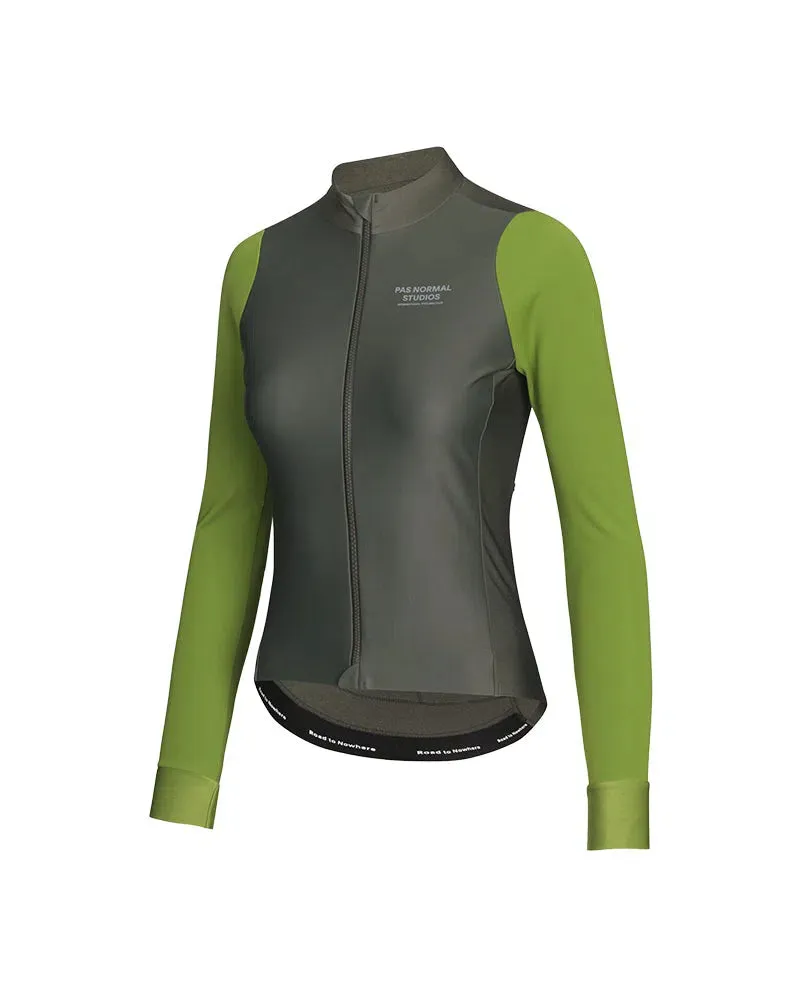 PAS NORMAL STUDIOS Mechanism Women Thermal Long Sleeve Jersey - Ivy Green
