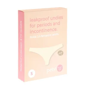 PELVI Leakproof Underwear Bikini Beige S