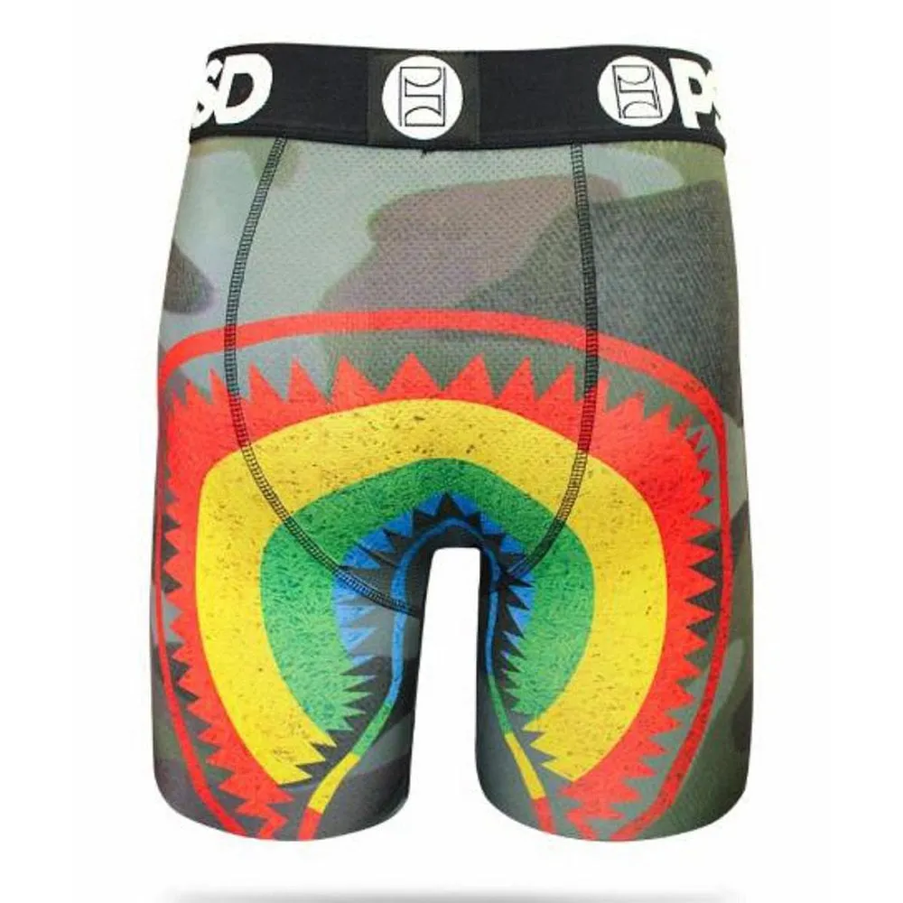 PSD Camo Rainbow Mens Multicolored Boxer Briefs Medium Underwear - E31811024-MUL-M