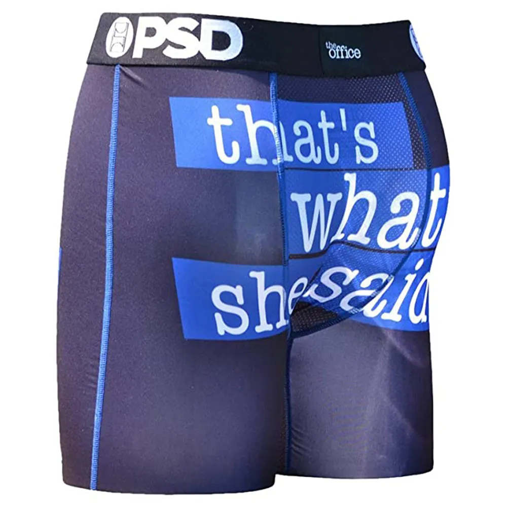 PSD Mens Black Boxer Brief Underwear - E11911039-BLK-L