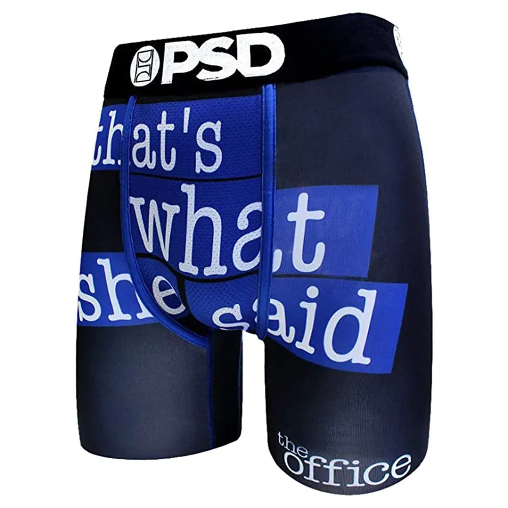 PSD Mens Black Boxer Brief Underwear - E11911039-BLK-L