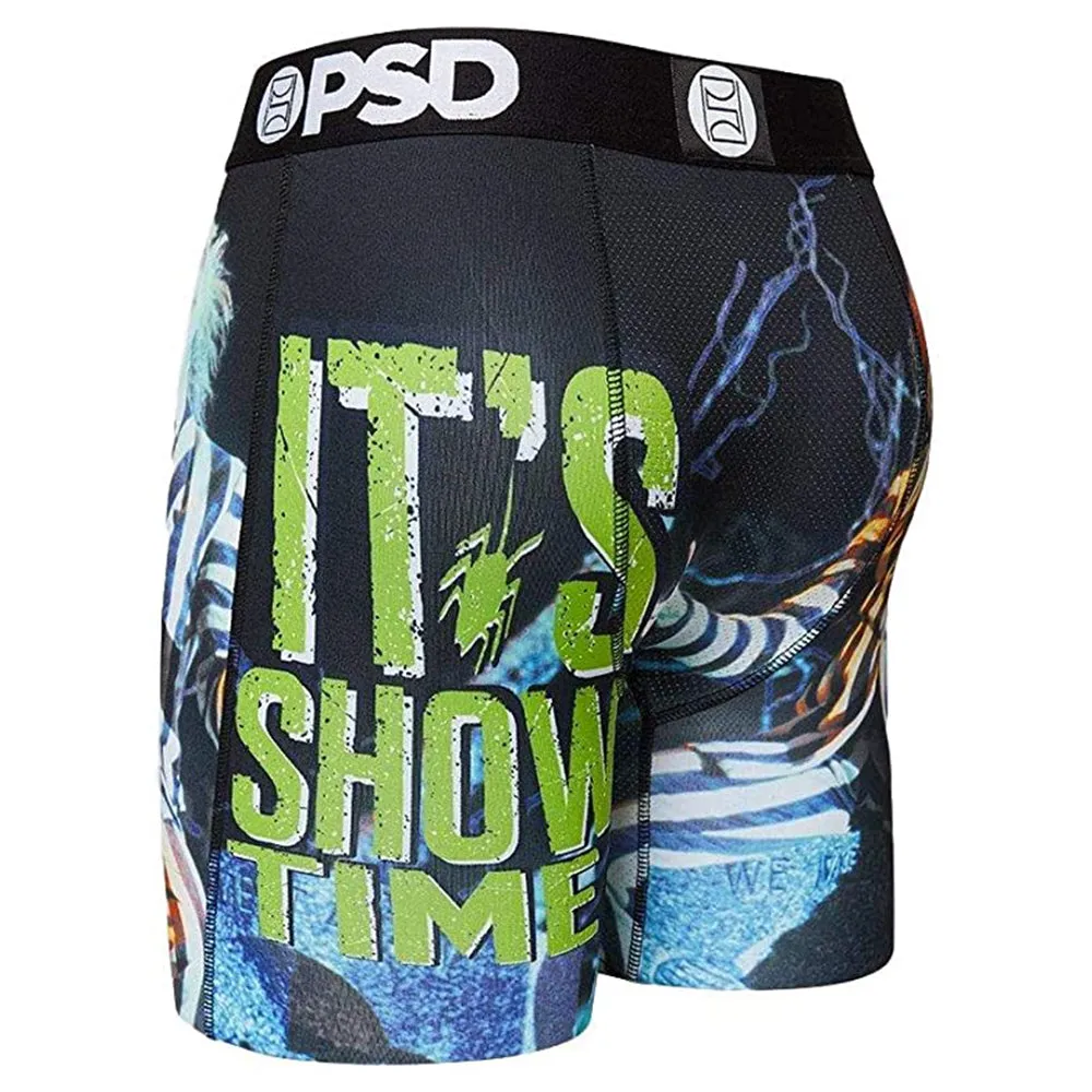 PSD Mens Green Its Show Time Boxer Brief Underwear