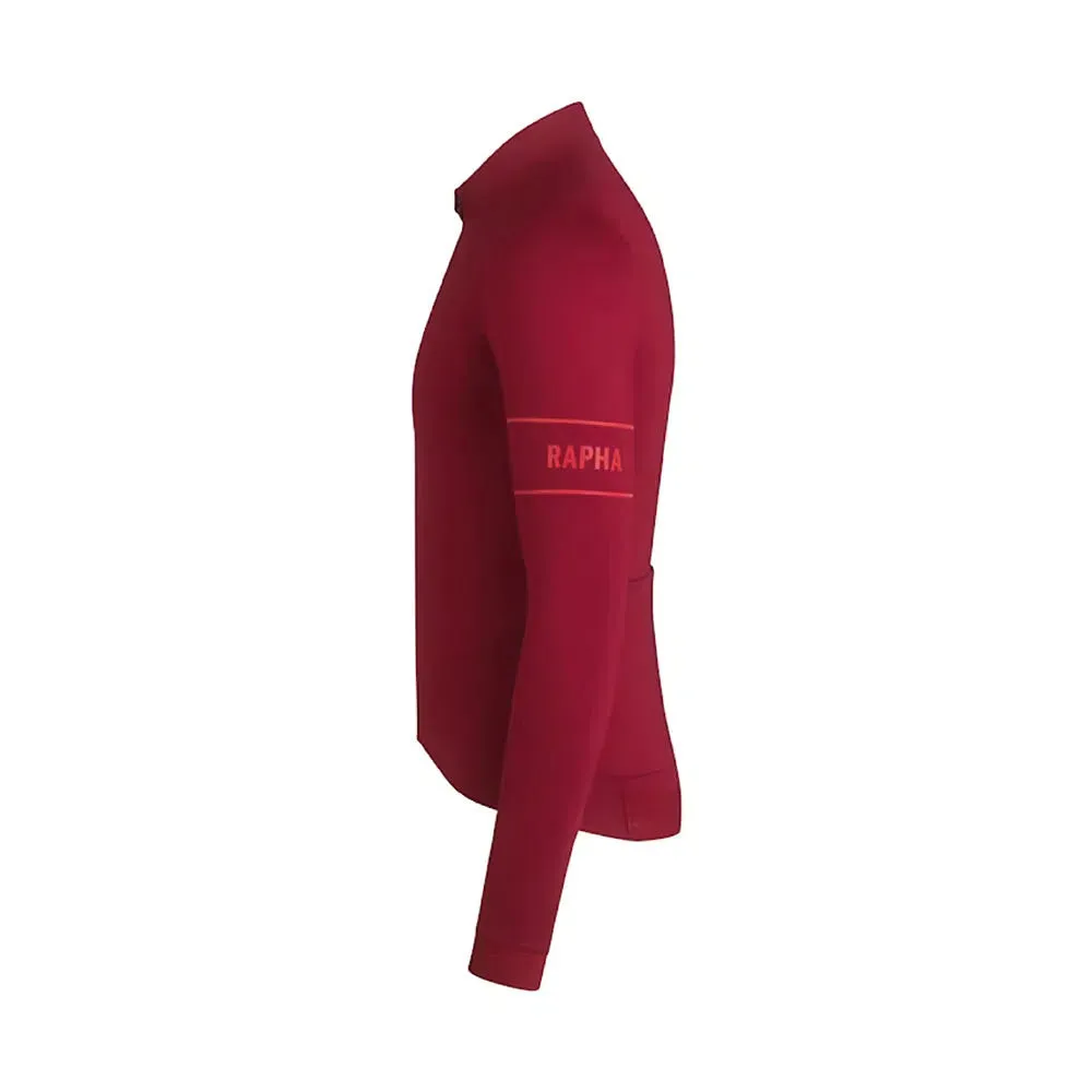 RAPHA Pro Team Long Sleeve Thermal Jersey AW2023 - BFS Dark Red
