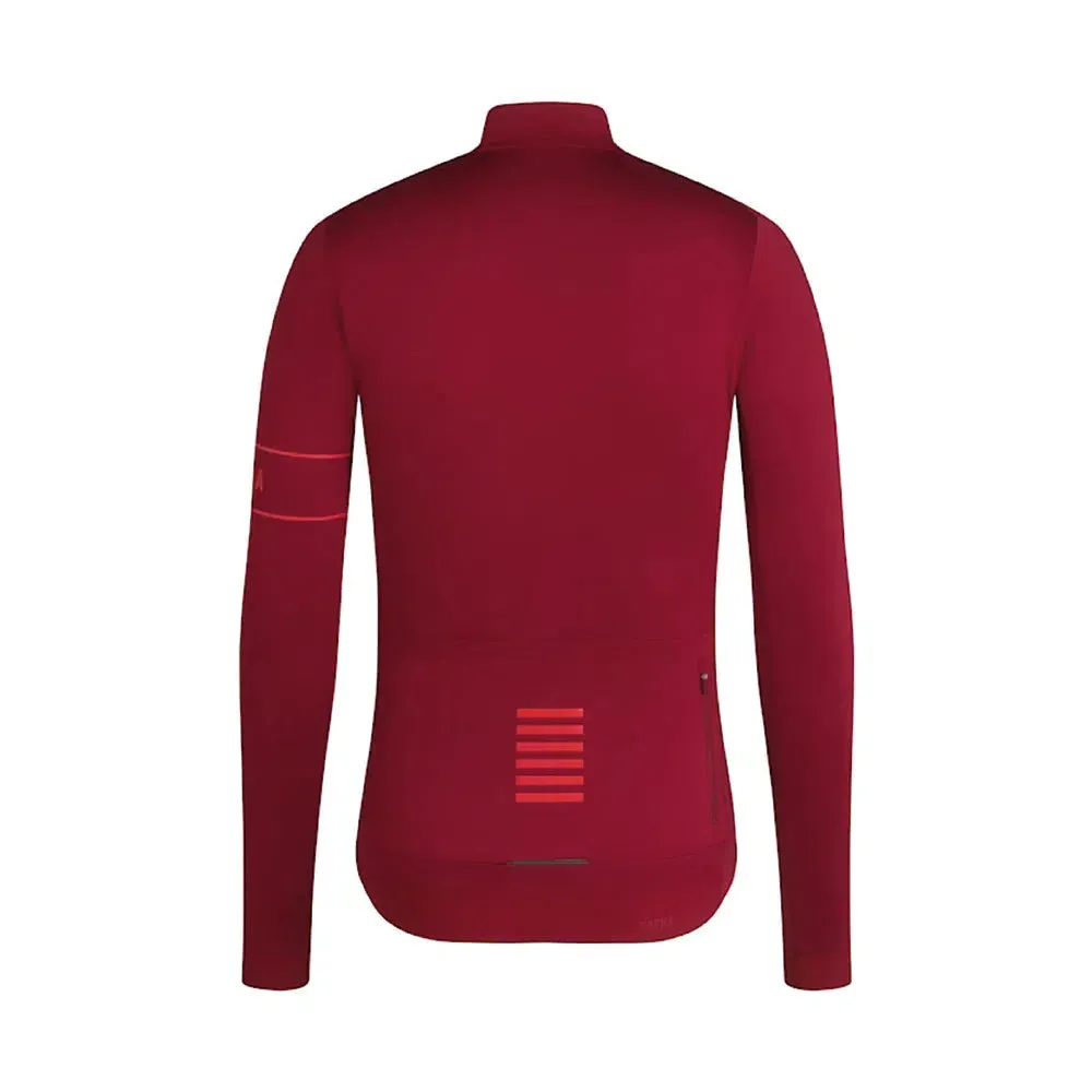RAPHA Pro Team Long Sleeve Thermal Jersey AW2023 - BFS Dark Red