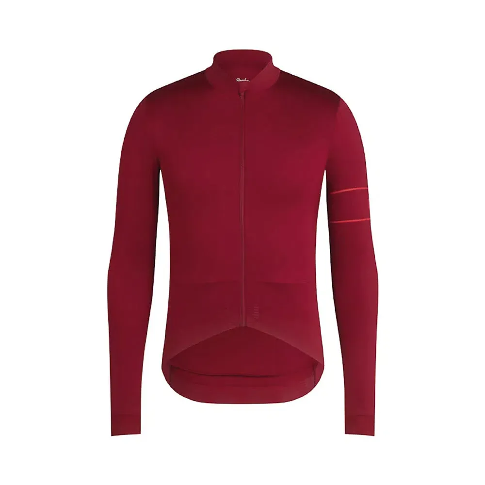 RAPHA Pro Team Long Sleeve Thermal Jersey AW2023 - BFS Dark Red