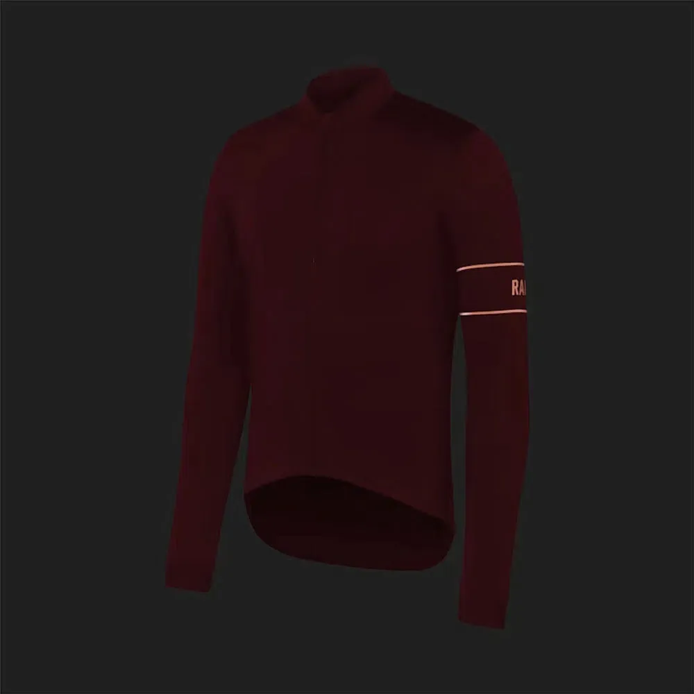 RAPHA Pro Team Long Sleeve Thermal Jersey AW2023 - BFS Dark Red