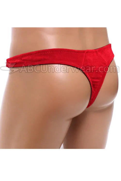 Red Men's Slinky Clip Thong Underwear: Elevate Your Intimate Wardrobe