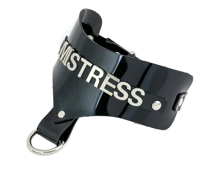 Steel Letter Vinyl Clear Name Choker