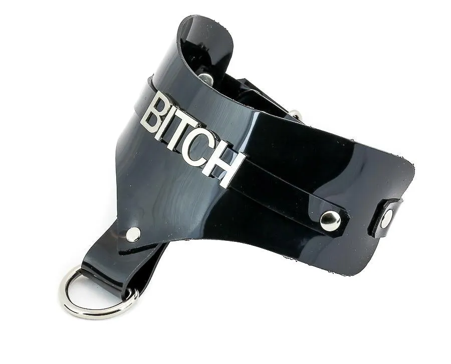 Steel Letter Vinyl Clear Name Choker