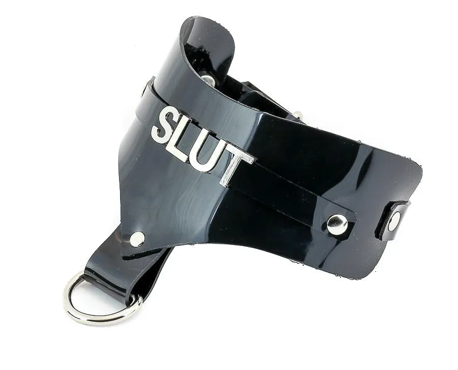 Steel Letter Vinyl Clear Name Choker