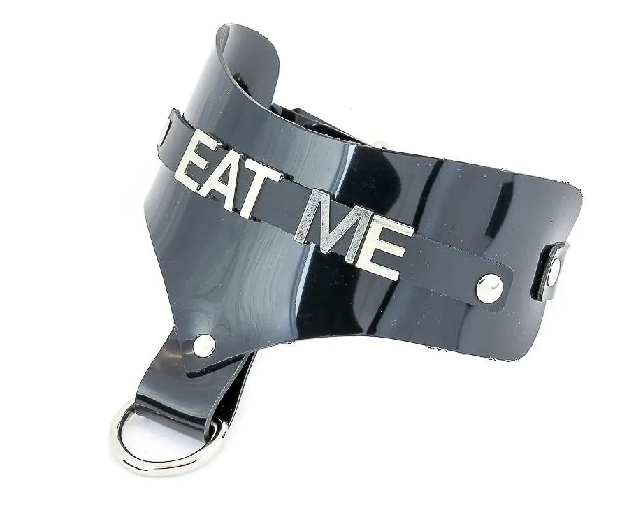 Steel Letter Vinyl Clear Name Choker