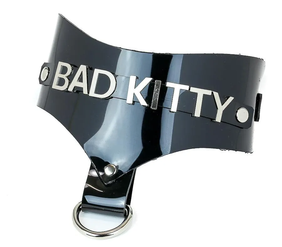 Steel Letter Vinyl Clear Name Choker