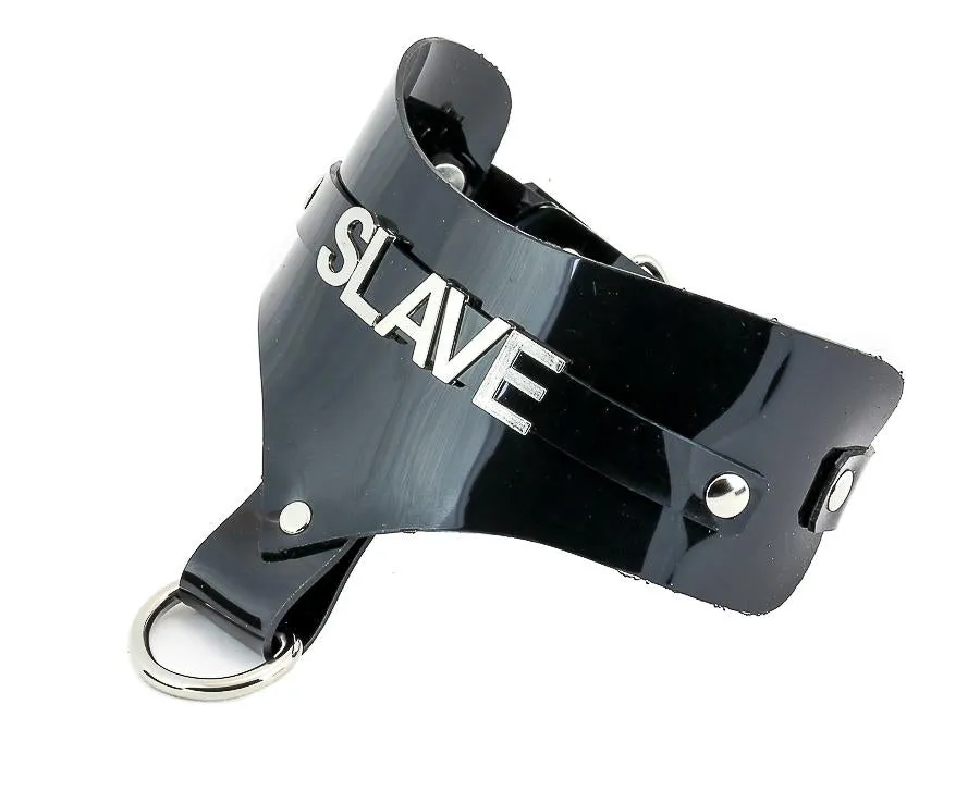 Steel Letter Vinyl Clear Name Choker