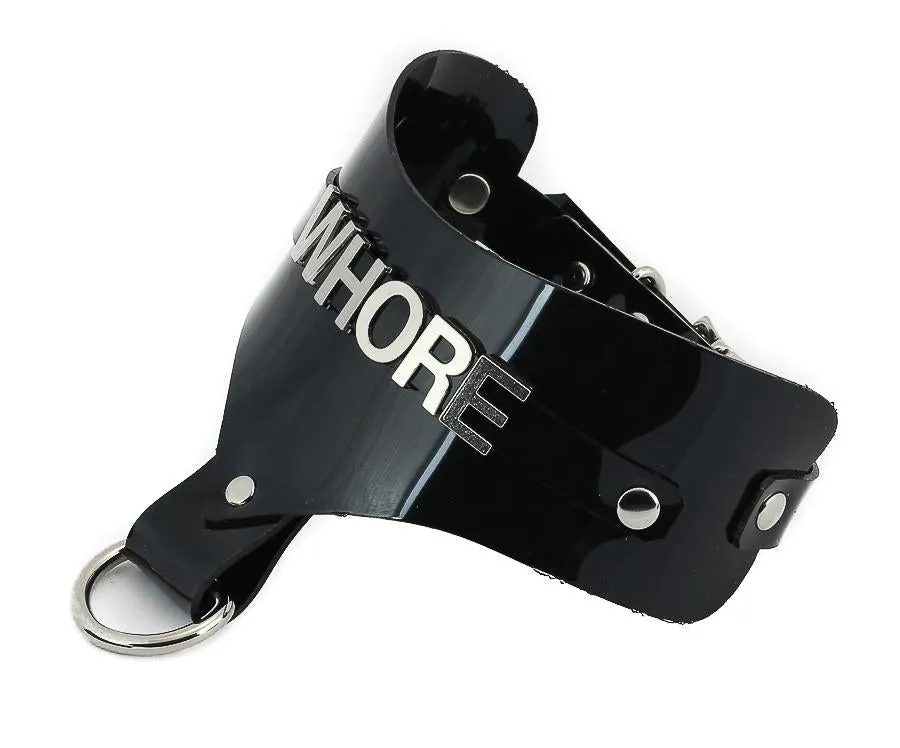 Steel Letter Vinyl Clear Name Choker