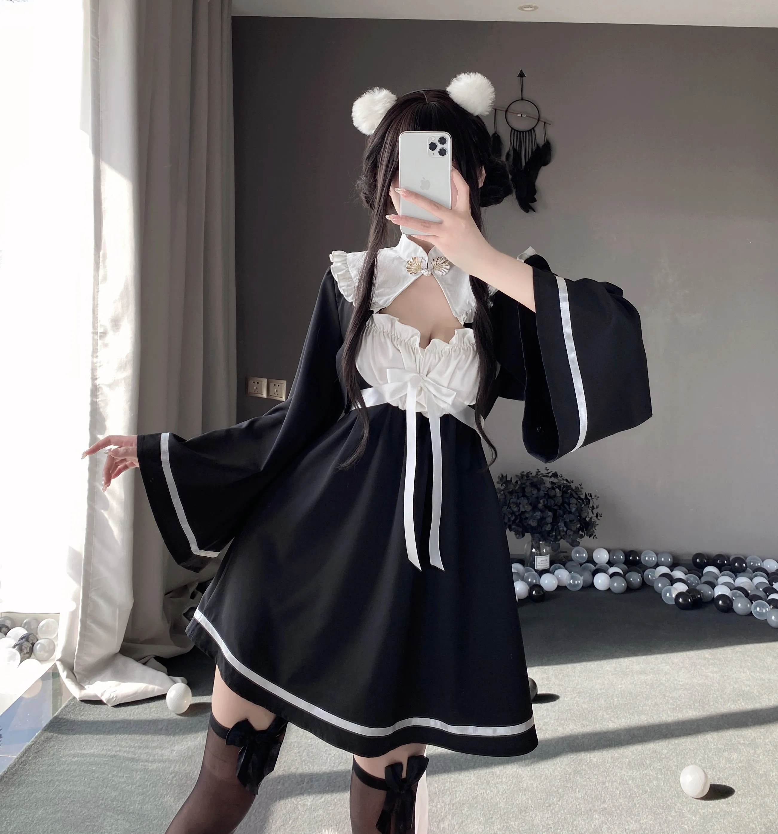 T-2588 Classical cheongsam pure lust uniform pajamas sexual sensual fun