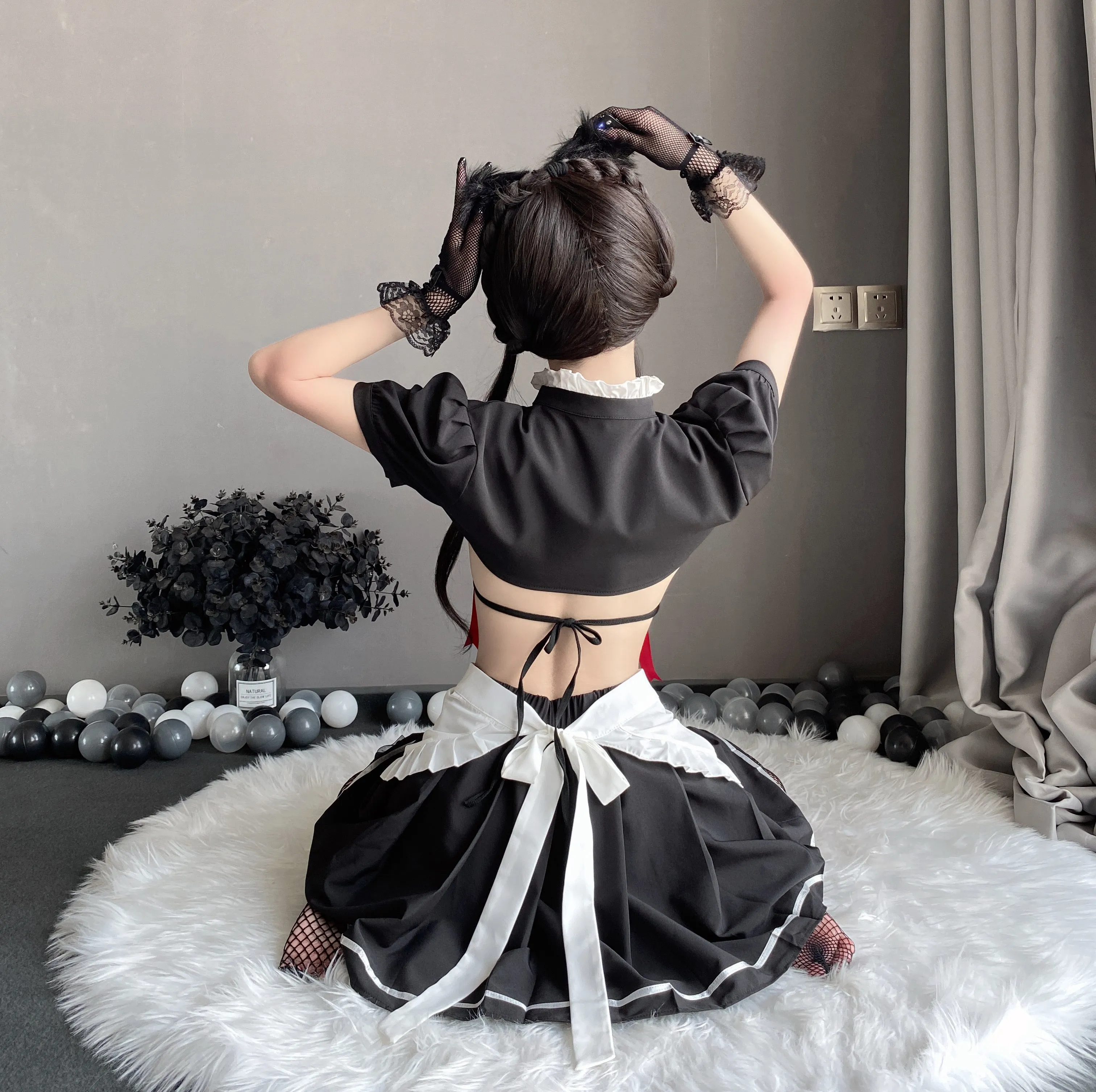 T-2620 Cute maid dress passion uniform seduction set