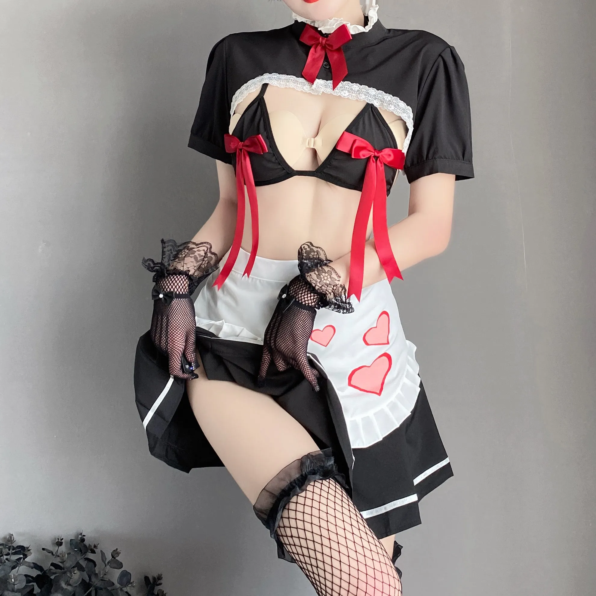 T-2620 Cute maid dress passion uniform seduction set