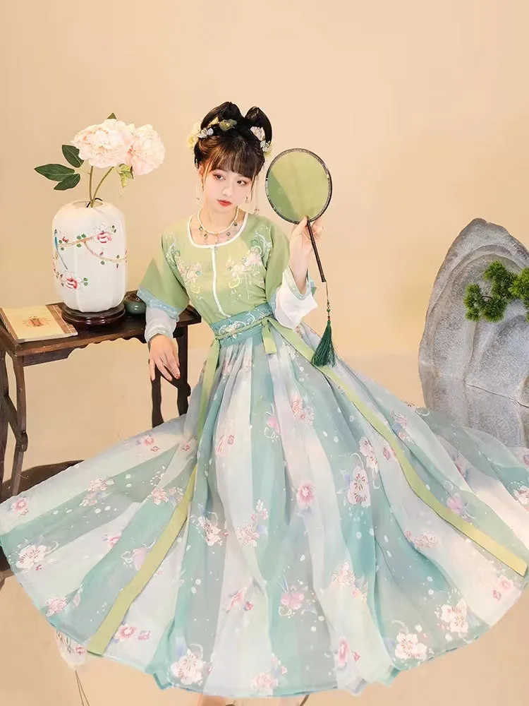 Tang Dynasty Hanfu Women's Dunhuang Summer Ancient Dress