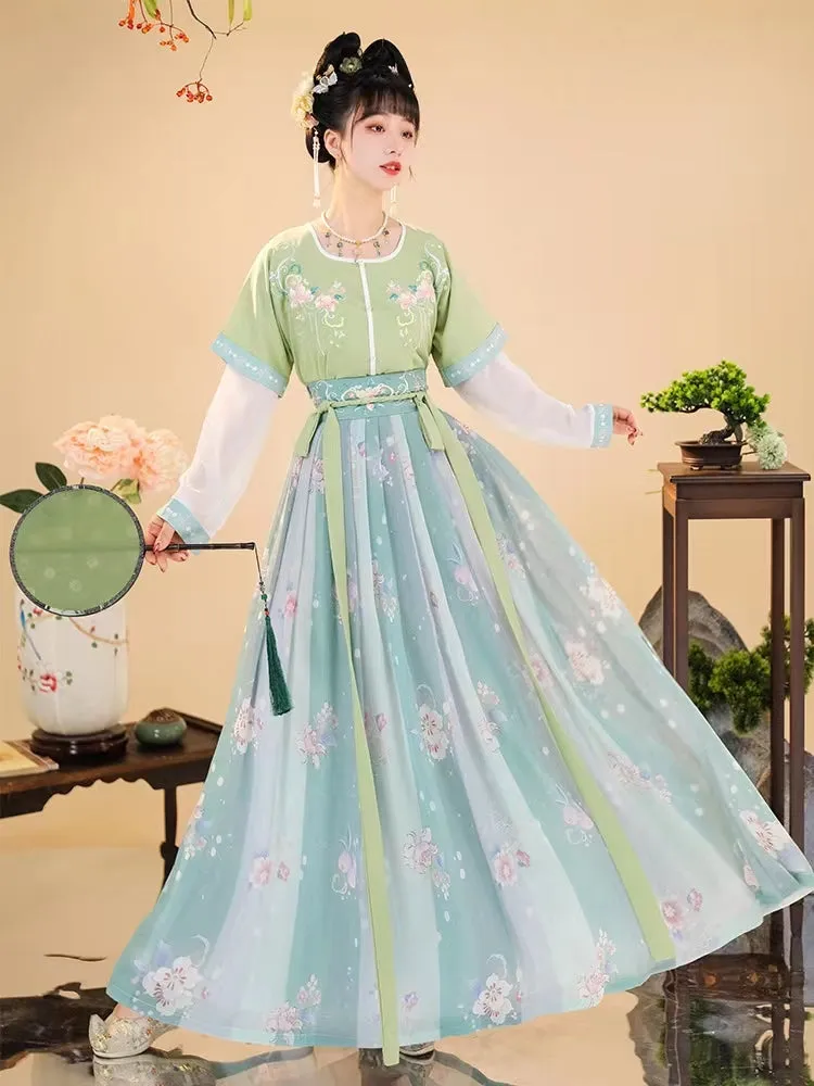 Tang Dynasty Hanfu Women's Dunhuang Summer Ancient Dress