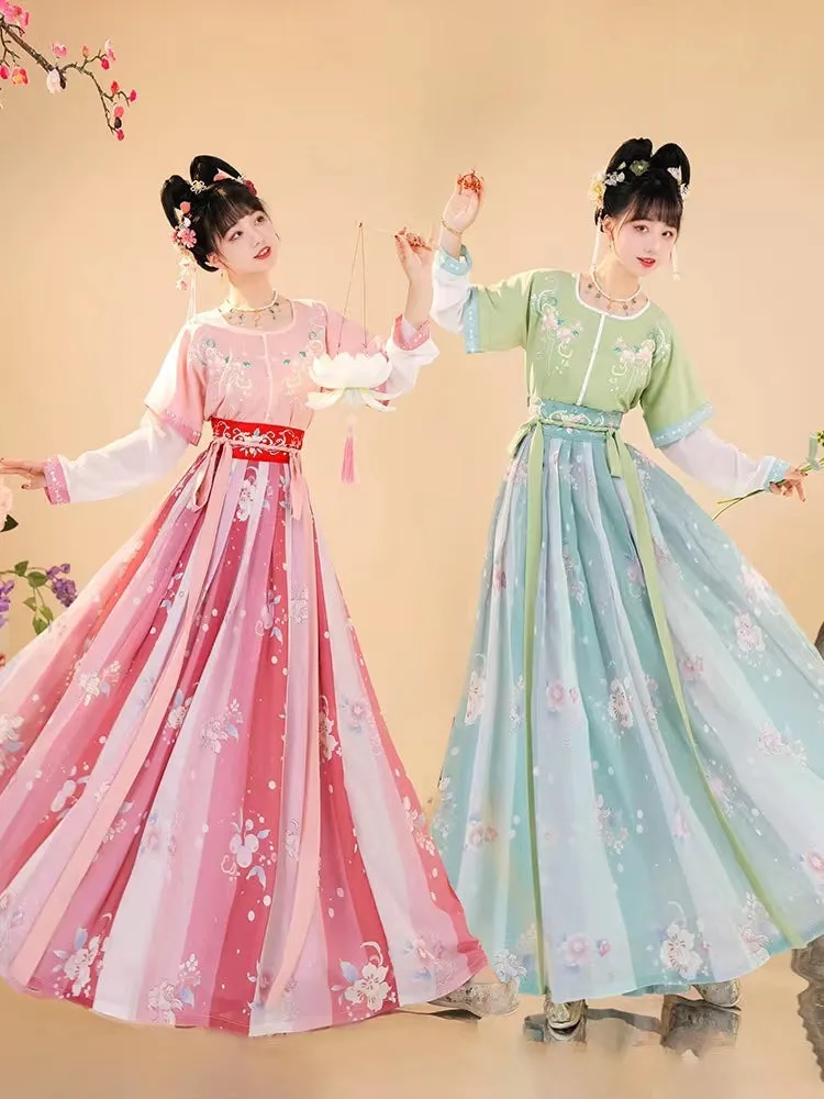 Tang Dynasty Hanfu Women's Dunhuang Summer Ancient Dress