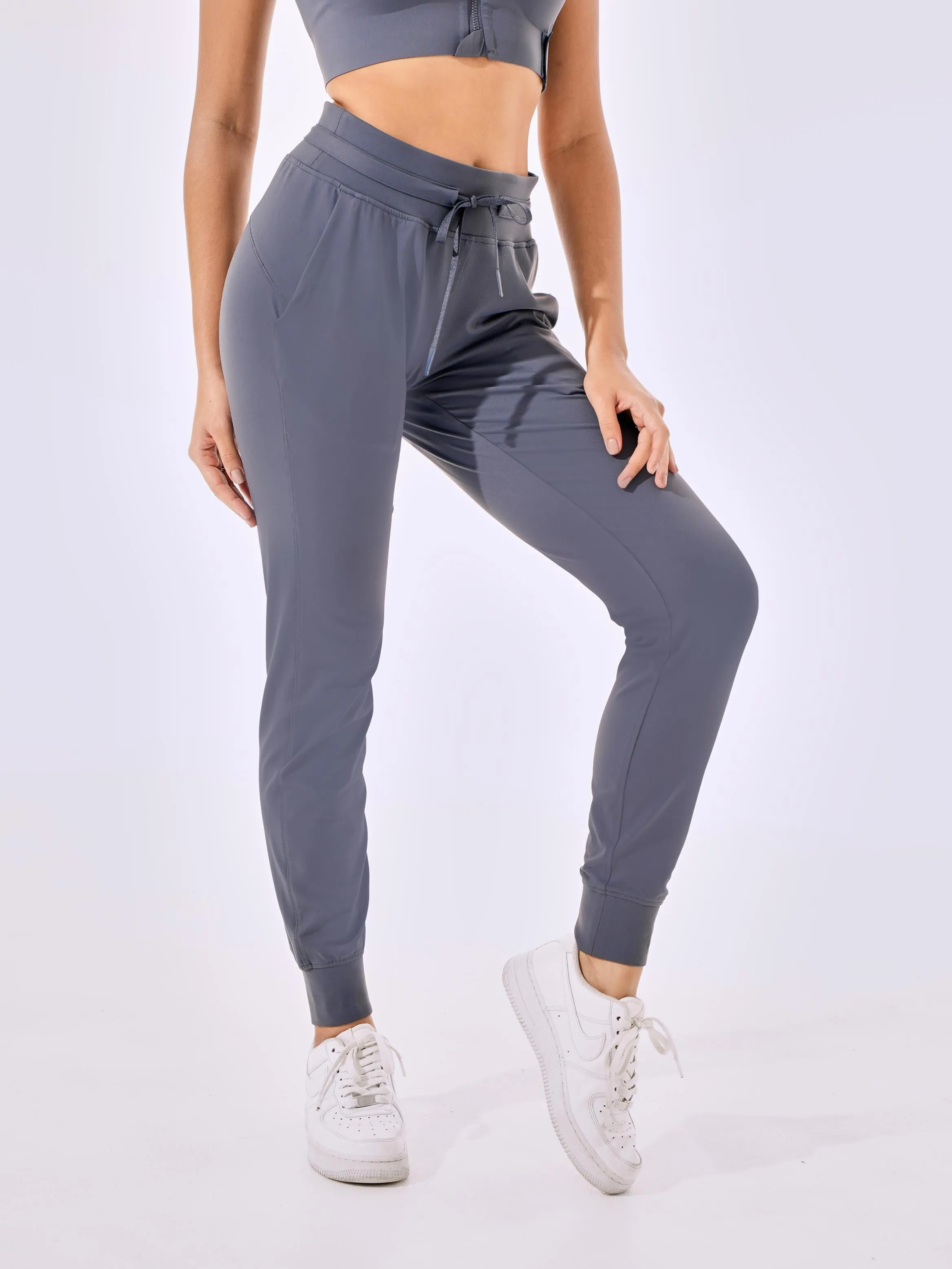 Tangs Display - Cooling & Buttery Soft Velvet Joggers With Cuffs